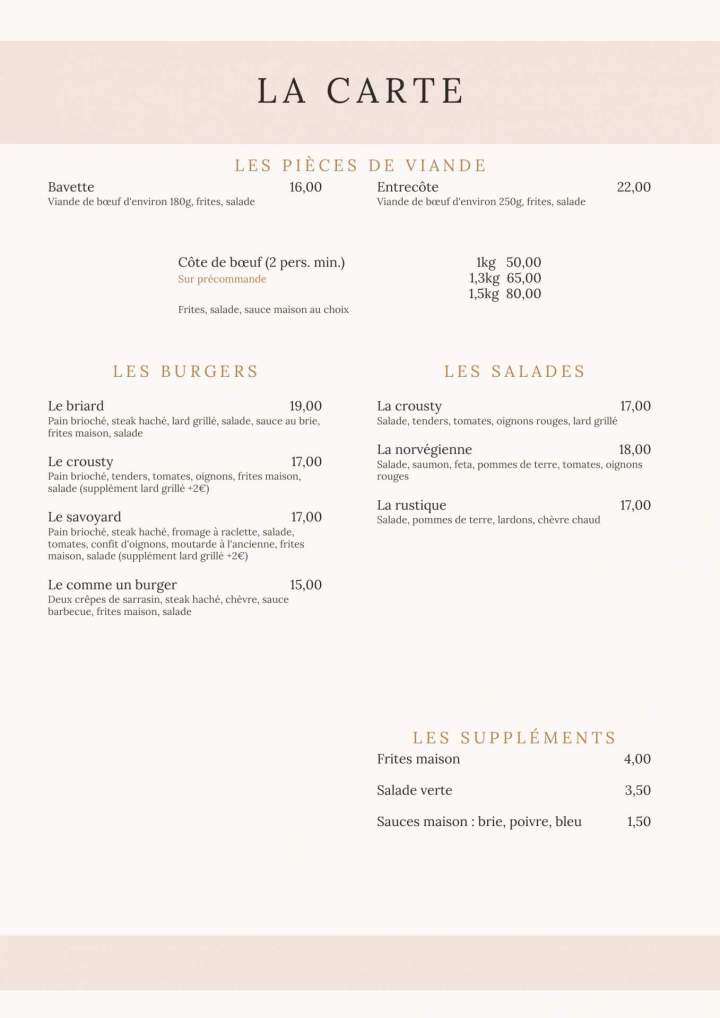 Carte Ptit Montev 3 Carte Viandes